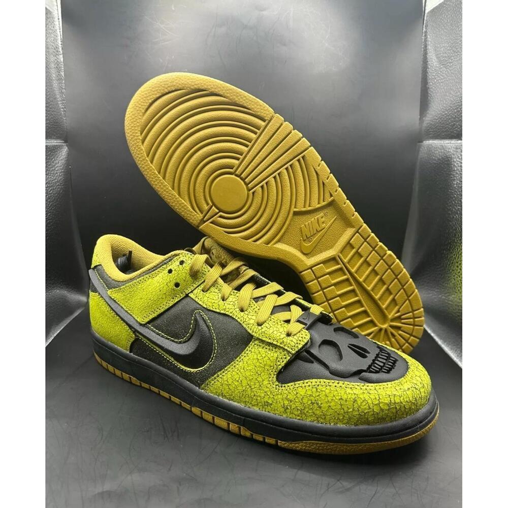 Nike Dunk Low Retro QS "Halloween Skull" Men's Size 11.5 [HV6103-300] No lid
